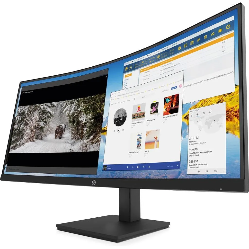 HP 34" M34d WQHD Curved Monitor  | 3B1W4AA#ABU