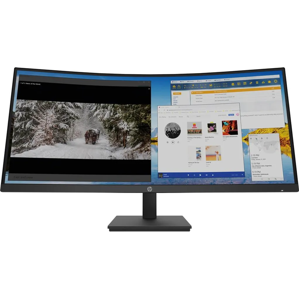 HP 34" M34d WQHD Curved Monitor  | 3B1W4AA#ABU
