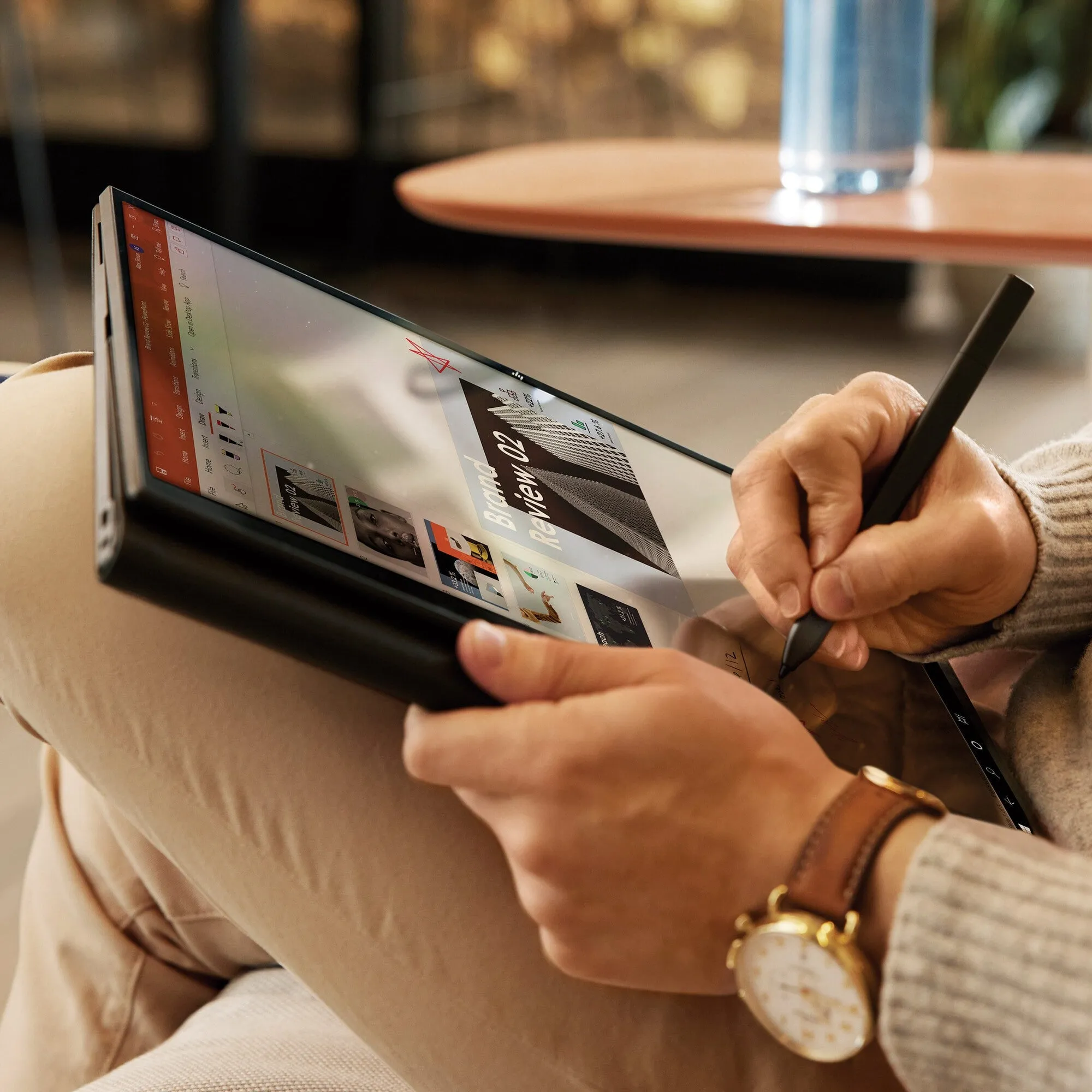 HP Elite Folio 13.5" 2-in-1 Laptop - Qualcomm Snapdragon 8CX, 16GB RAM, 512GB SSD, Touchscreen, Windows 10 Pro, Black