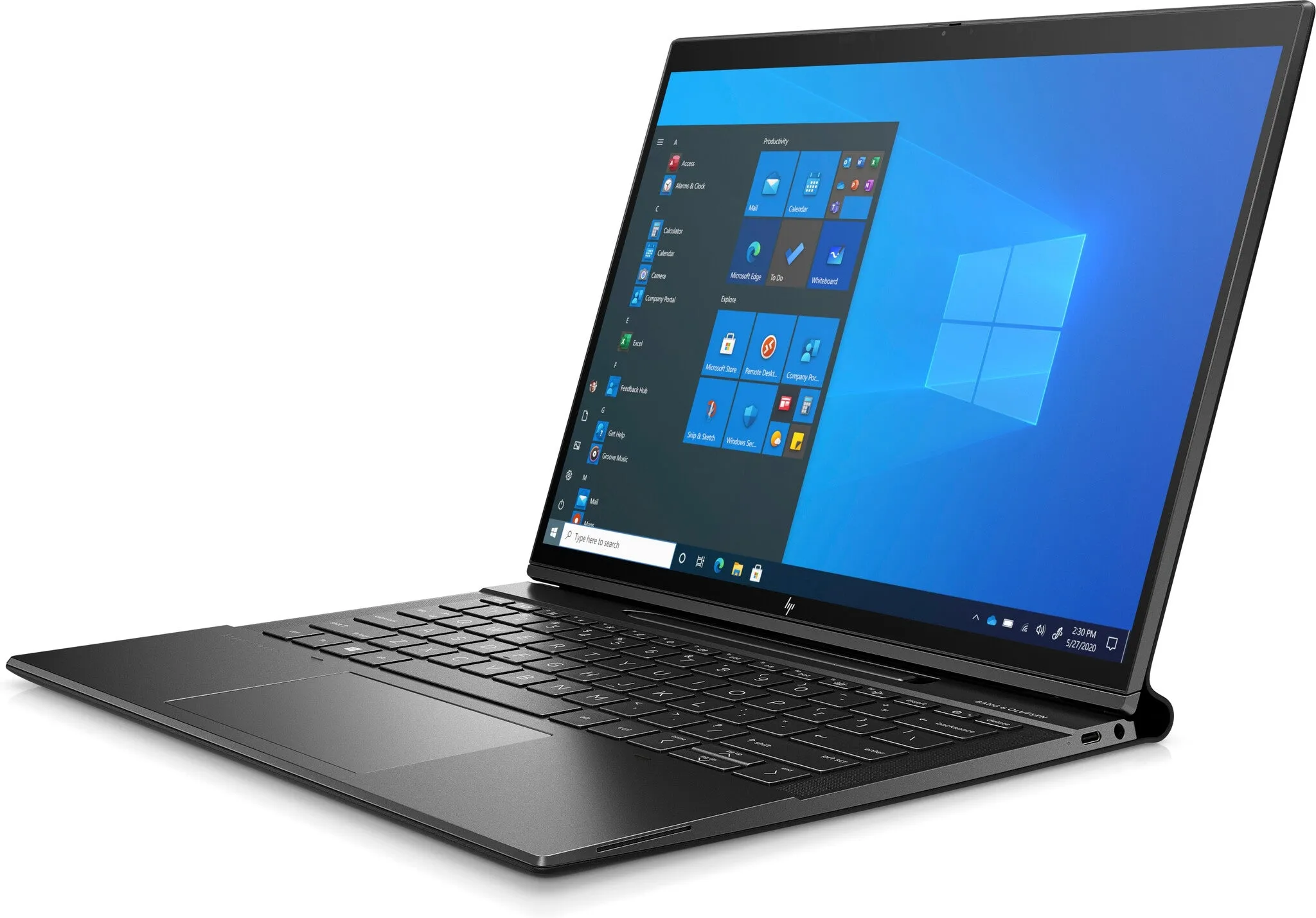 HP Elite Folio 13.5" 2-in-1 Laptop - Qualcomm Snapdragon 8CX, 16GB RAM, 512GB SSD, Touchscreen, Windows 10 Pro, Black