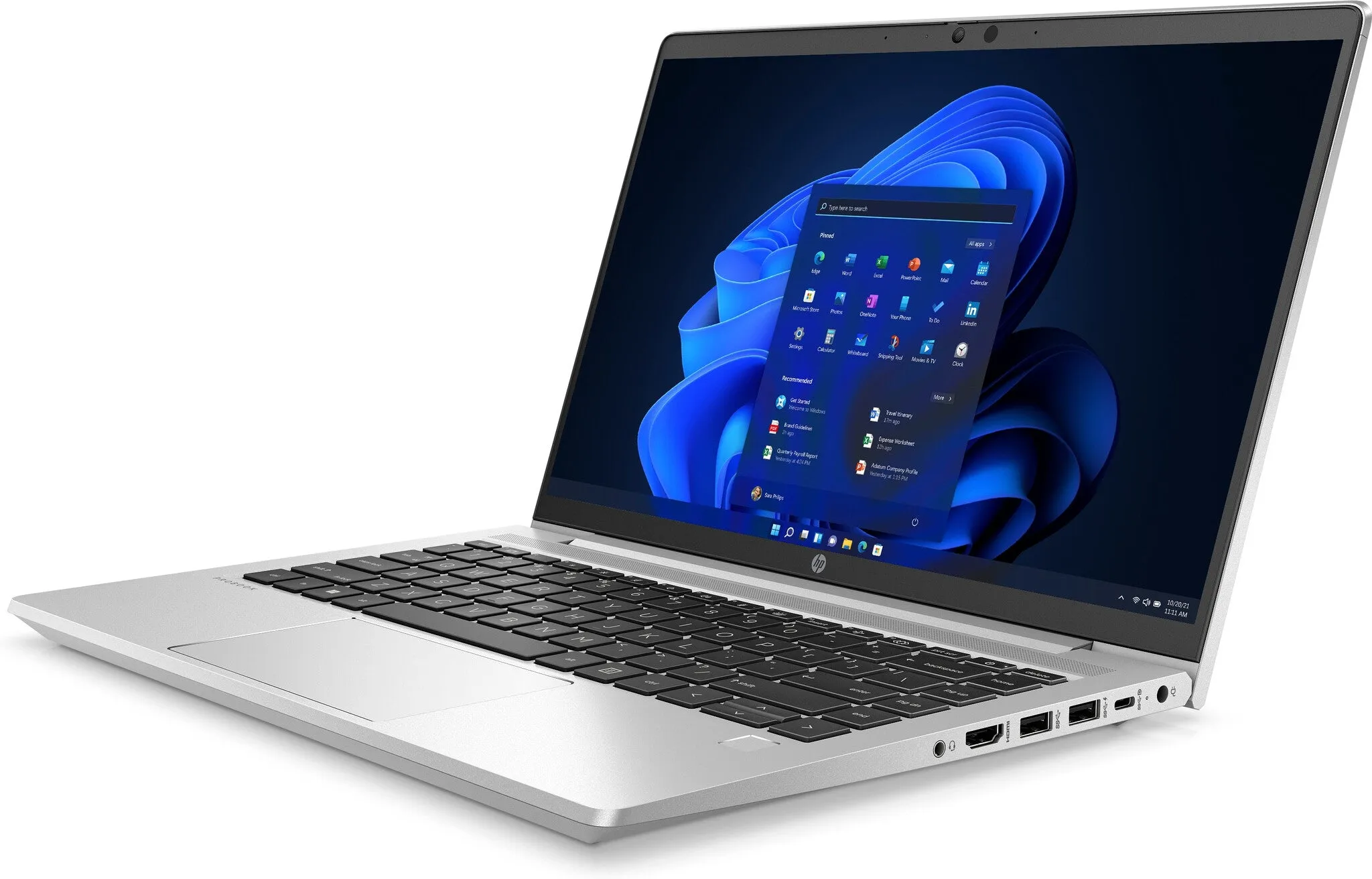HP ProBook 445 G8 14" Laptop - AMD Ryzen 5 5600U, 8GB RAM, 256GB SSD, Windows 10 Pro, Silver