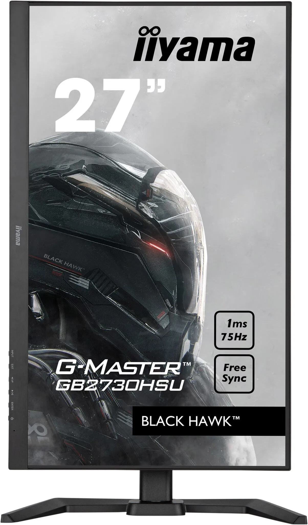 iiyama Black Hawk G-MASTER GB2730HSU-B5 27" Full HD Gaming Monitor - 75Hz, 1ms, TN, AMD FreeSync, Height Adjustable, Speakers, Black
