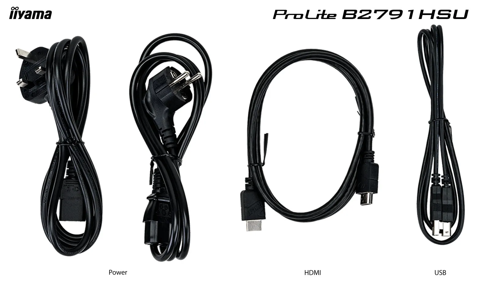 iiyama ProLite B2791HSU-B1 27" Full HD Gaming Monitor - 1ms, TN, AMD FreeSync, Height Adjustable, Speakers, Black