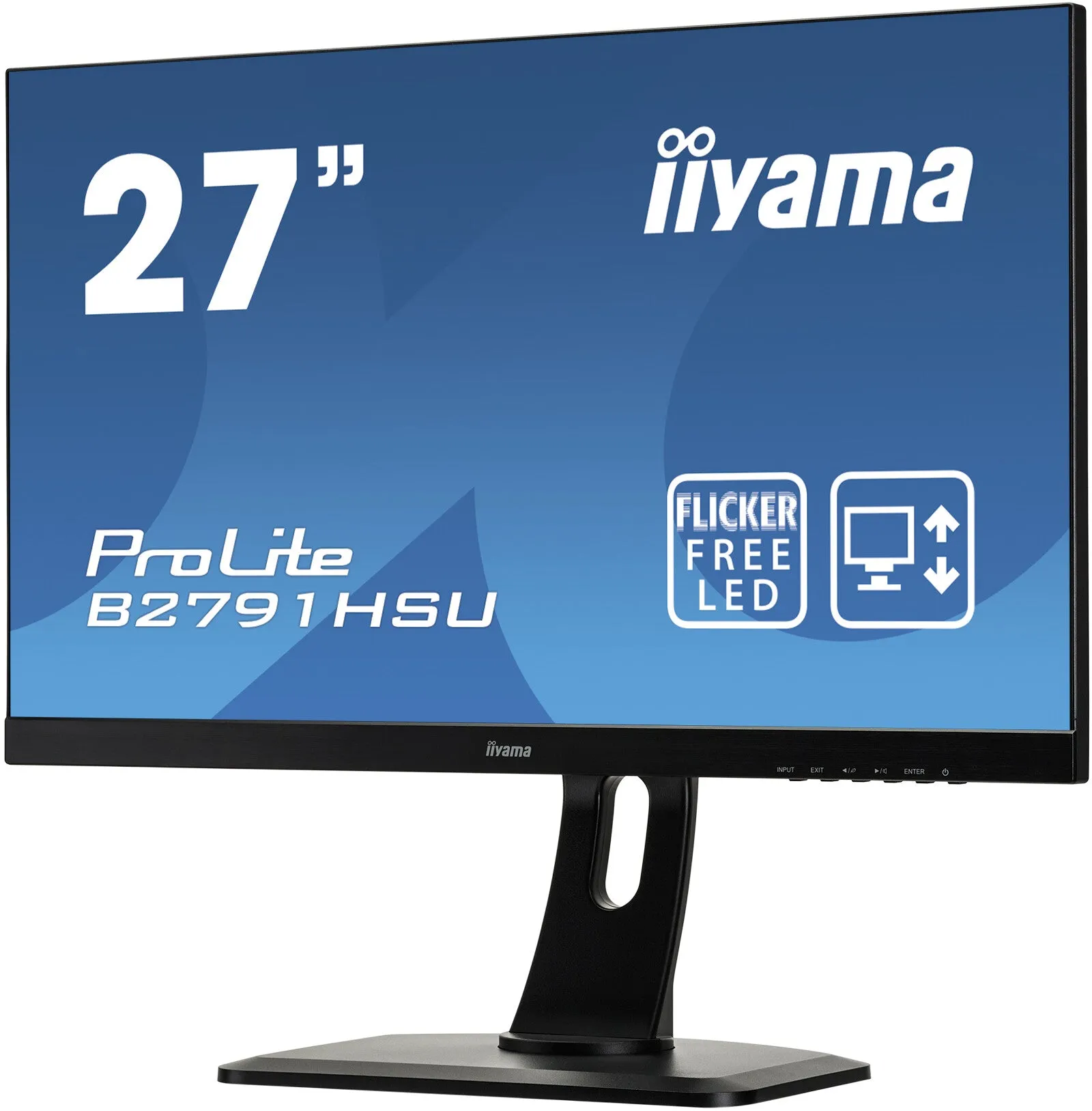 iiyama ProLite B2791HSU-B1 27" Full HD Gaming Monitor - 1ms, TN, AMD FreeSync, Height Adjustable, Speakers, Black