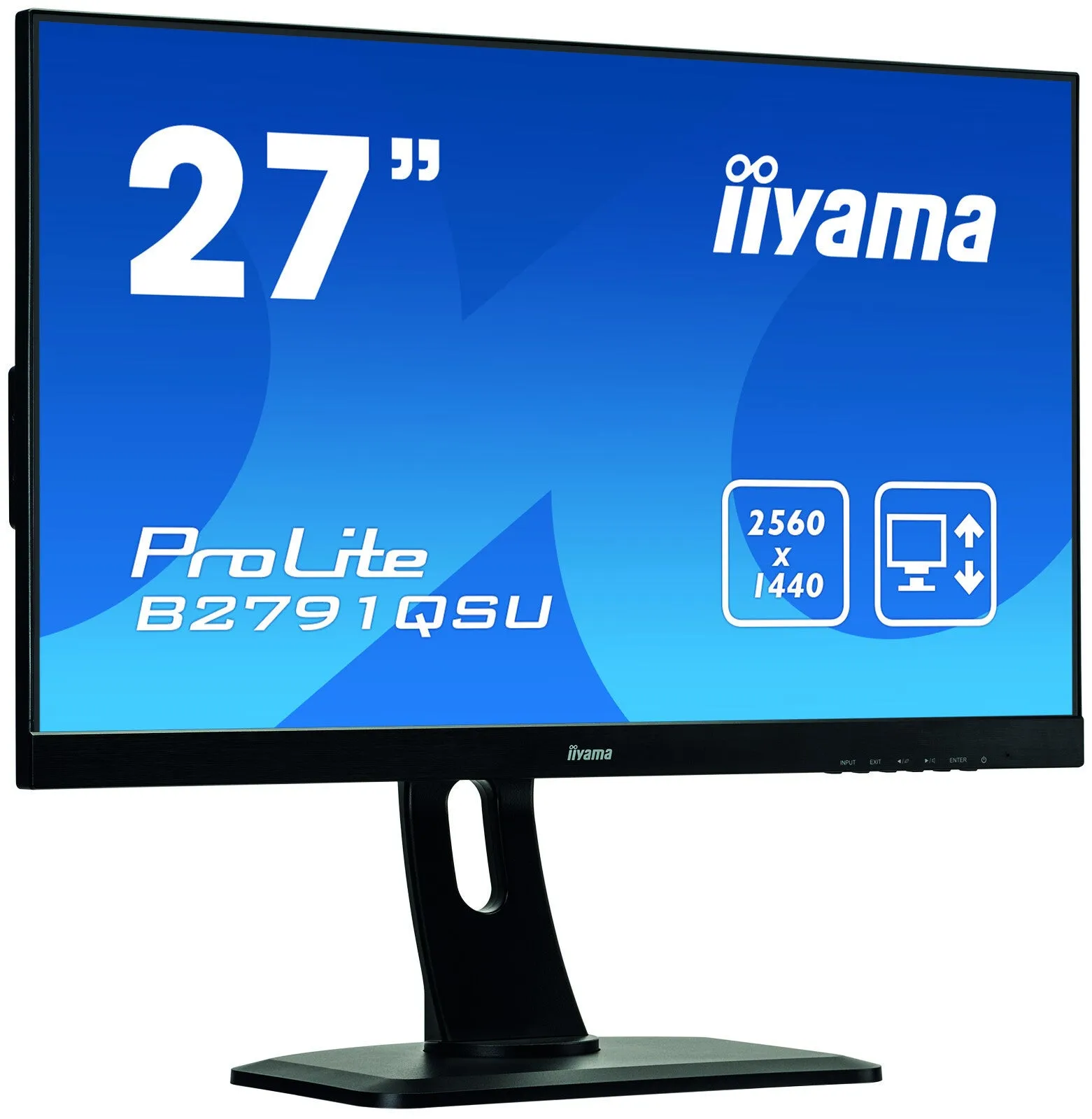 iiyama ProLite B2791QSU-B1 27" Quad HD Monitor - 75Hz, 1ms, TN, Speakers, Black