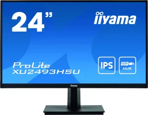 iiyama ProLite XU2493HSU-B1 23.8" Full HD Monitor - 60Hz, 4ms, IPS, Speakers, Black