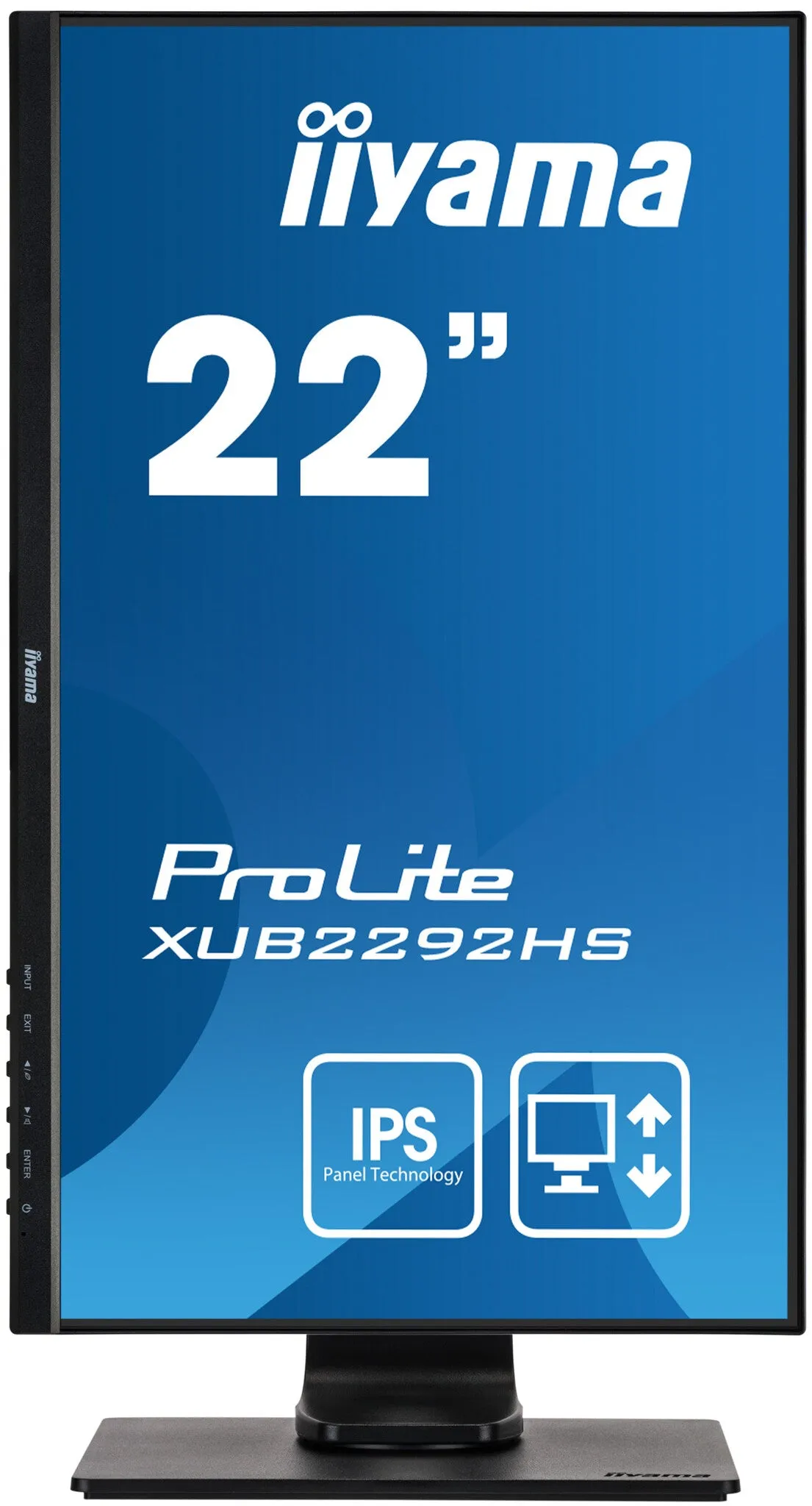 iiyama ProLite XUB2292HS-B1 21.5" Full HD Monitor - 75Hz, 4ms, IPS, Height Adjustable, Speakers, Black