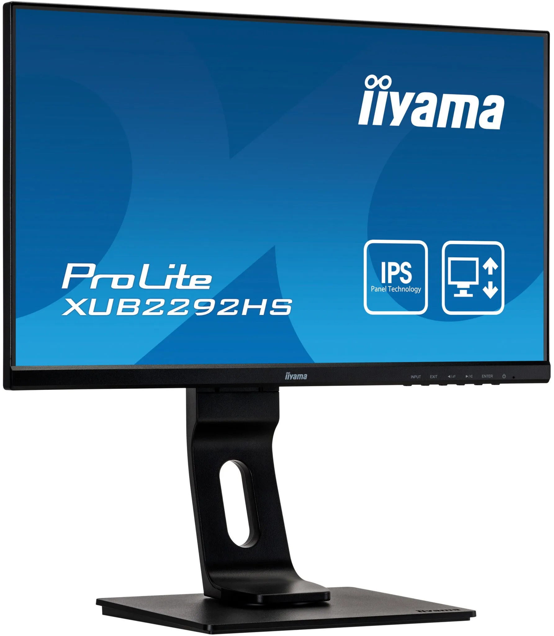 iiyama ProLite XUB2292HS-B1 21.5" Full HD Monitor - 75Hz, 4ms, IPS, Height Adjustable, Speakers, Black