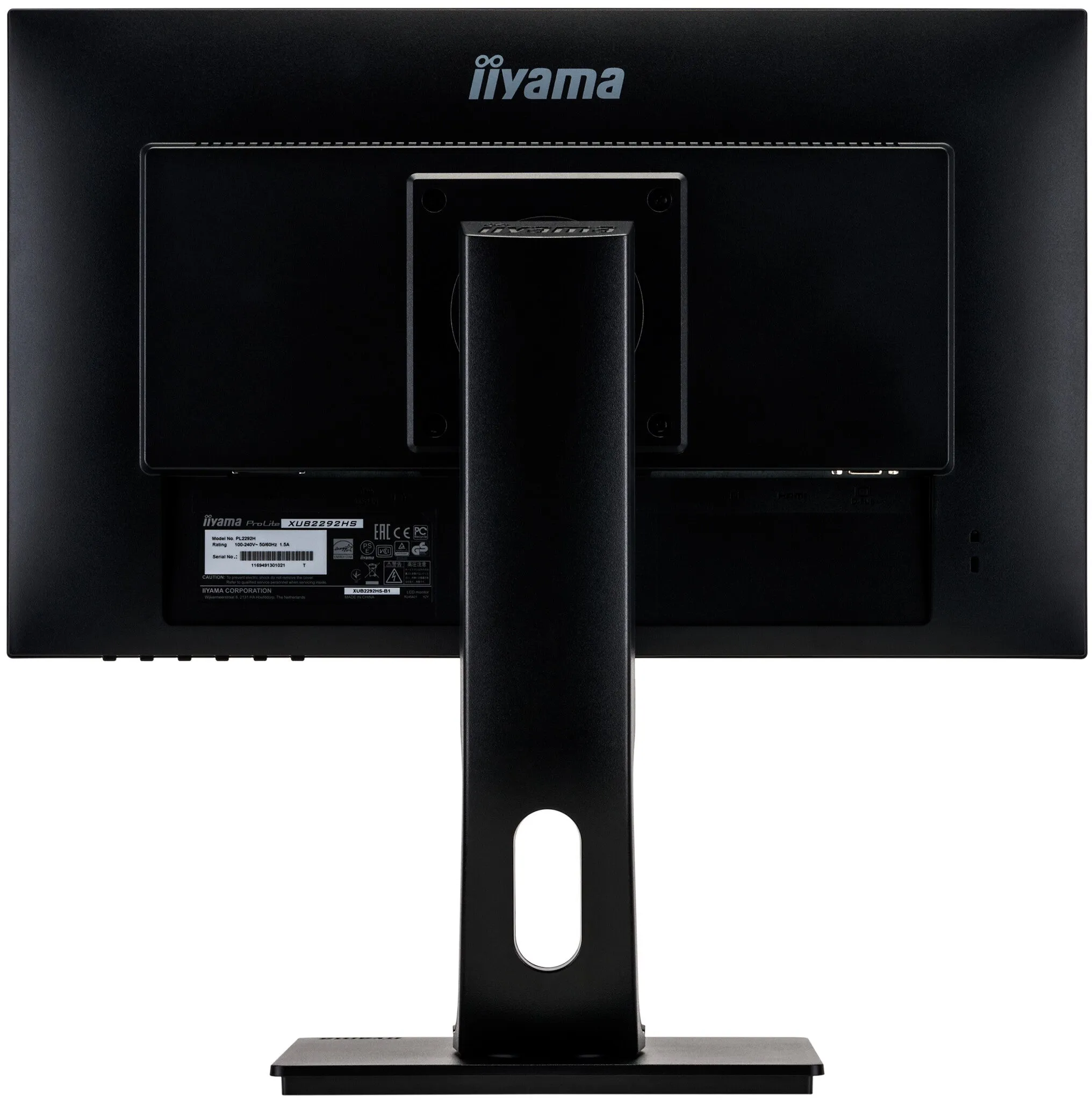 iiyama ProLite XUB2292HS-B1 21.5" Full HD Monitor - 75Hz, 4ms, IPS, Height Adjustable, Speakers, Black