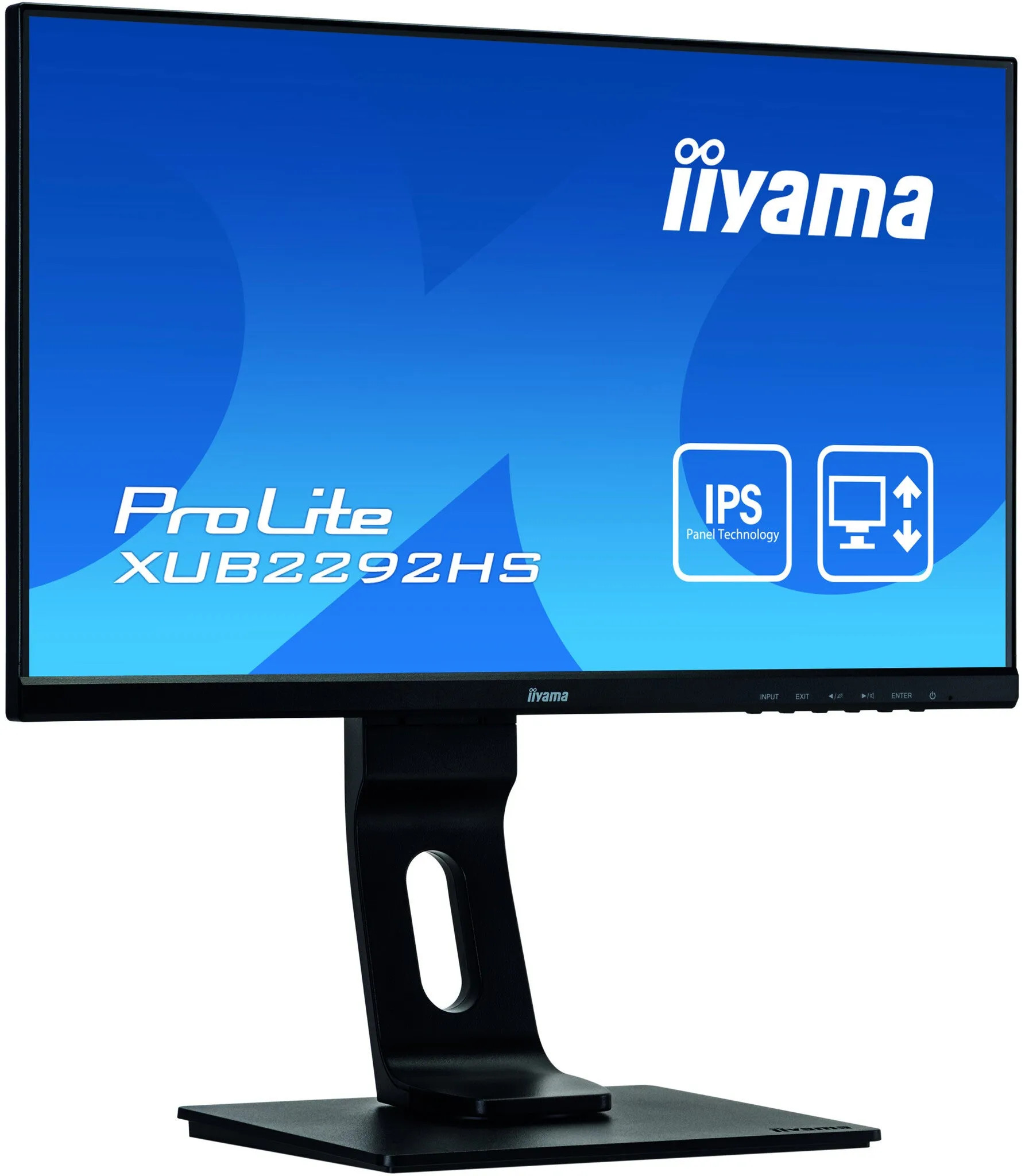 iiyama ProLite XUB2292HS-B1 21.5" Full HD Monitor - 75Hz, 4ms, IPS, Height Adjustable, Speakers, Black