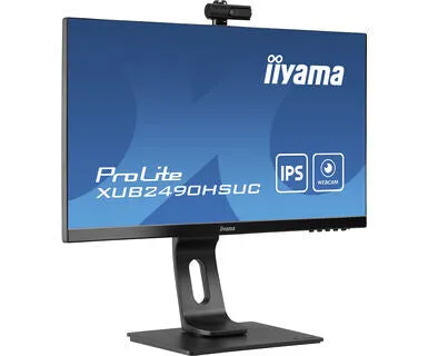 iiyama ProLite XUB2490HSUC-B1 23.8" Full HD Monitor - 4ms, IPS, Height Adjustable, Speakers, Black