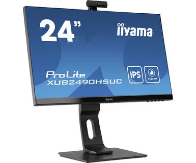iiyama ProLite XUB2490HSUC-B1 23.8" Full HD Monitor - 4ms, IPS, Height Adjustable, Speakers, Black