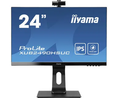 iiyama ProLite XUB2490HSUC-B1 23.8" Full HD Monitor - 4ms, IPS, Height Adjustable, Speakers, Black