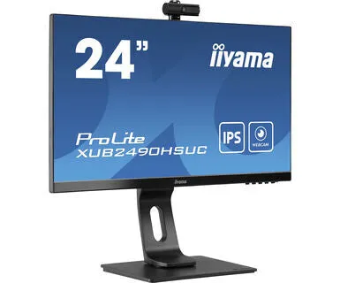 iiyama ProLite XUB2490HSUC-B1 23.8" Full HD Monitor - 4ms, IPS, Height Adjustable, Speakers, Black
