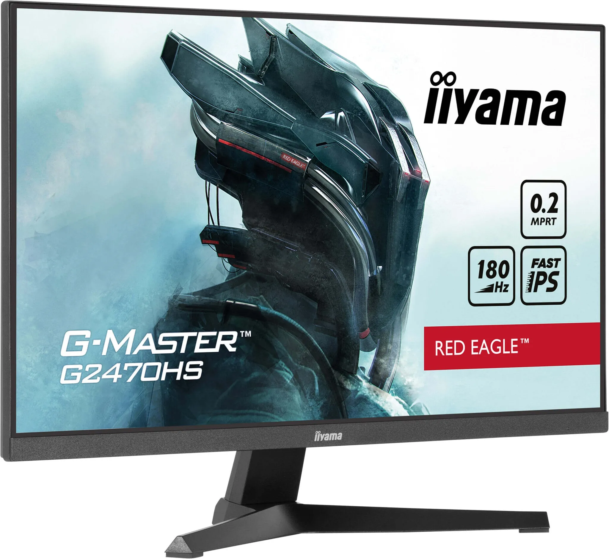 iiyama Red Eagle G-MASTER G2470HS-B1 23.8" Full HD Gaming Monitor - 180Hz, 0.2ms, Fast IPS, Adaptive Sync, Speakers, Black