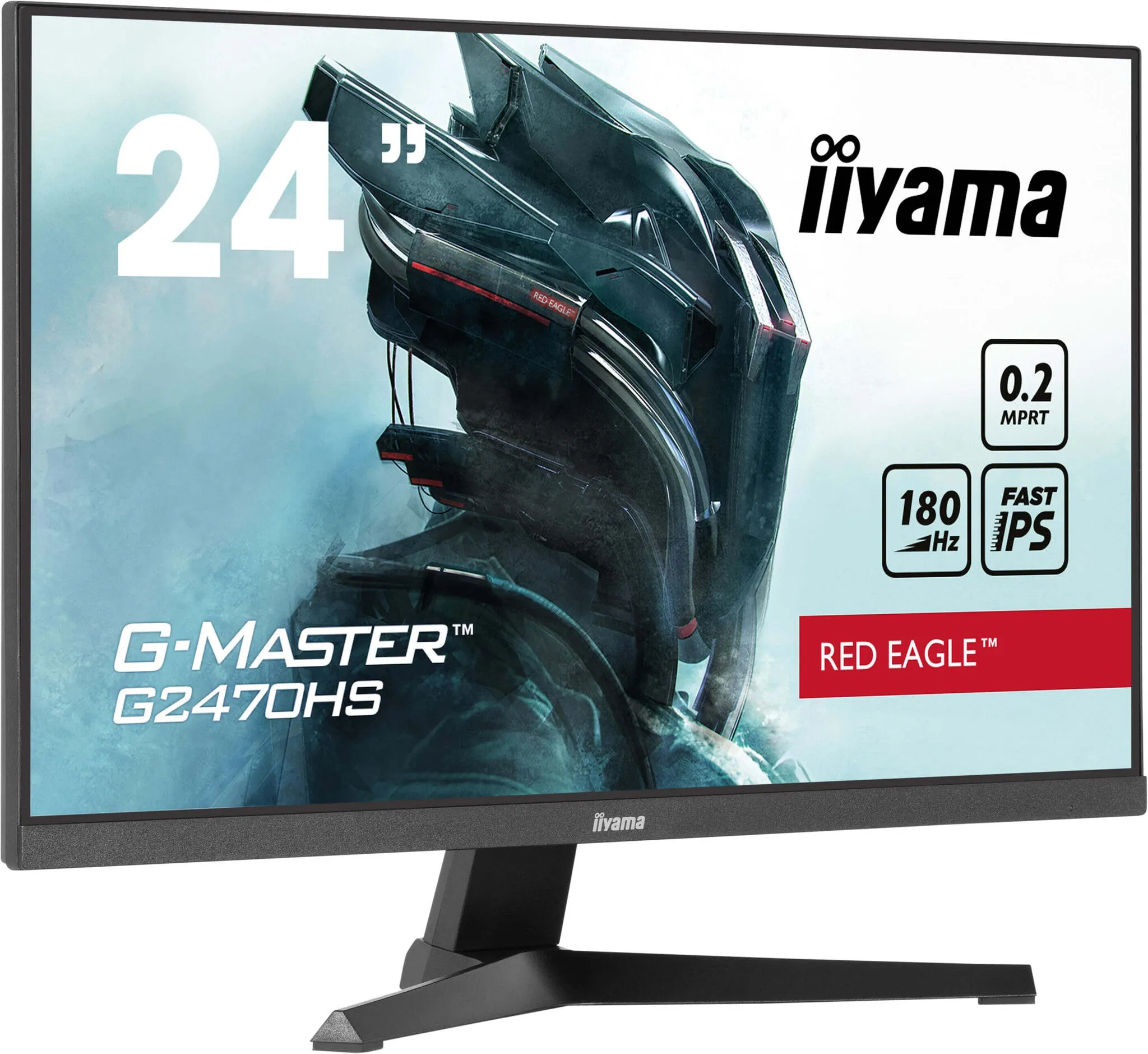 iiyama Red Eagle G-MASTER G2470HS-B1 23.8" Full HD Gaming Monitor - 180Hz, 0.2ms, Fast IPS, Adaptive Sync, Speakers, Black