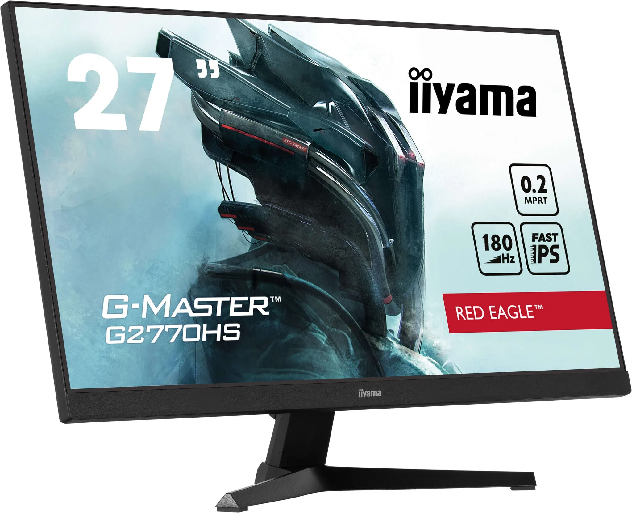iiyama Red Eagle G-MASTER G2770HS-B1 27" Full HD Gaming Monitor - 180Hz, 0.2ms, Fast IPS, Adaptive Sync, Speakers, Black