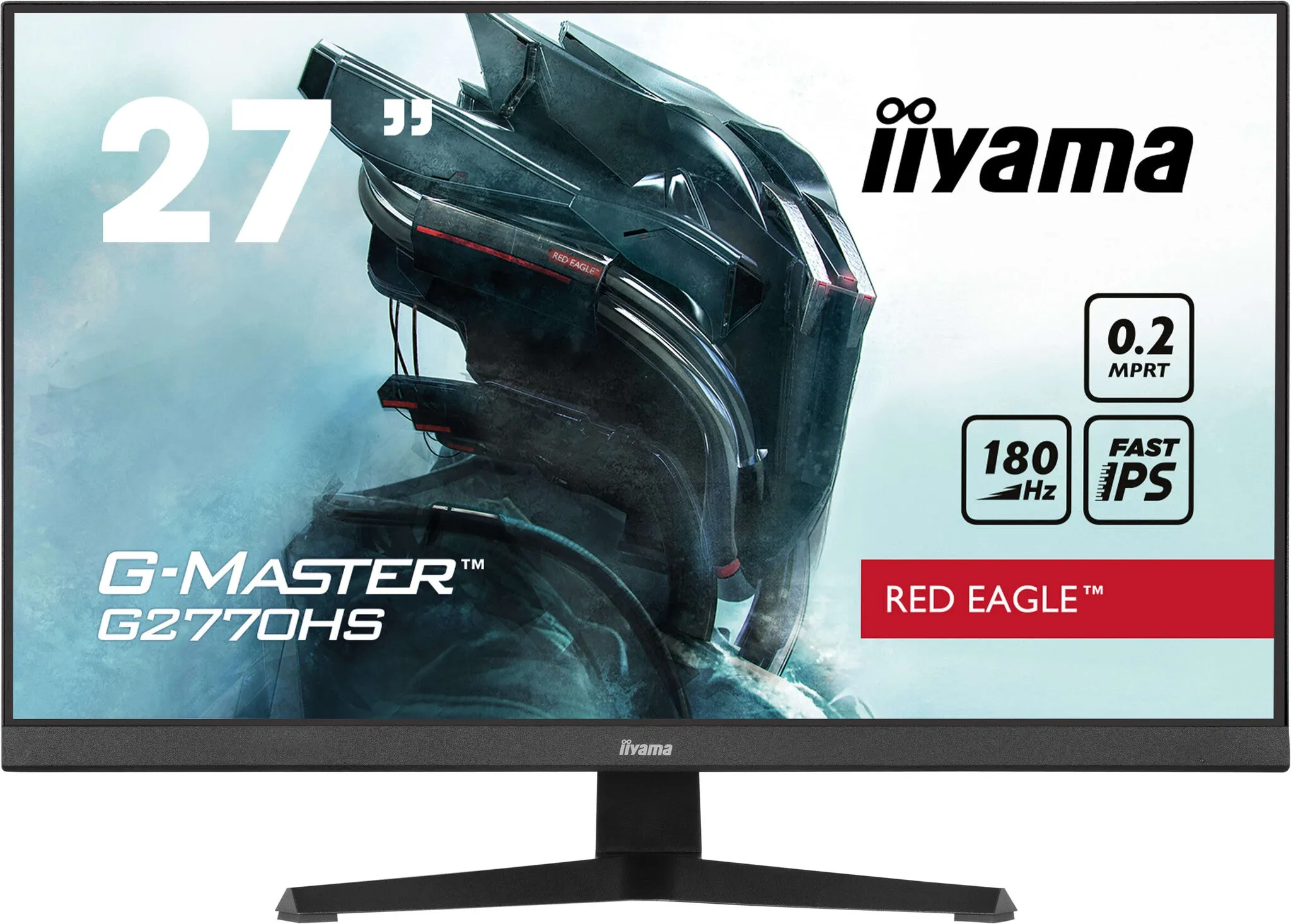 iiyama Red Eagle G-MASTER G2770HS-B1 27" Full HD Gaming Monitor - 180Hz, 0.2ms, Fast IPS, Adaptive Sync, Speakers, Black