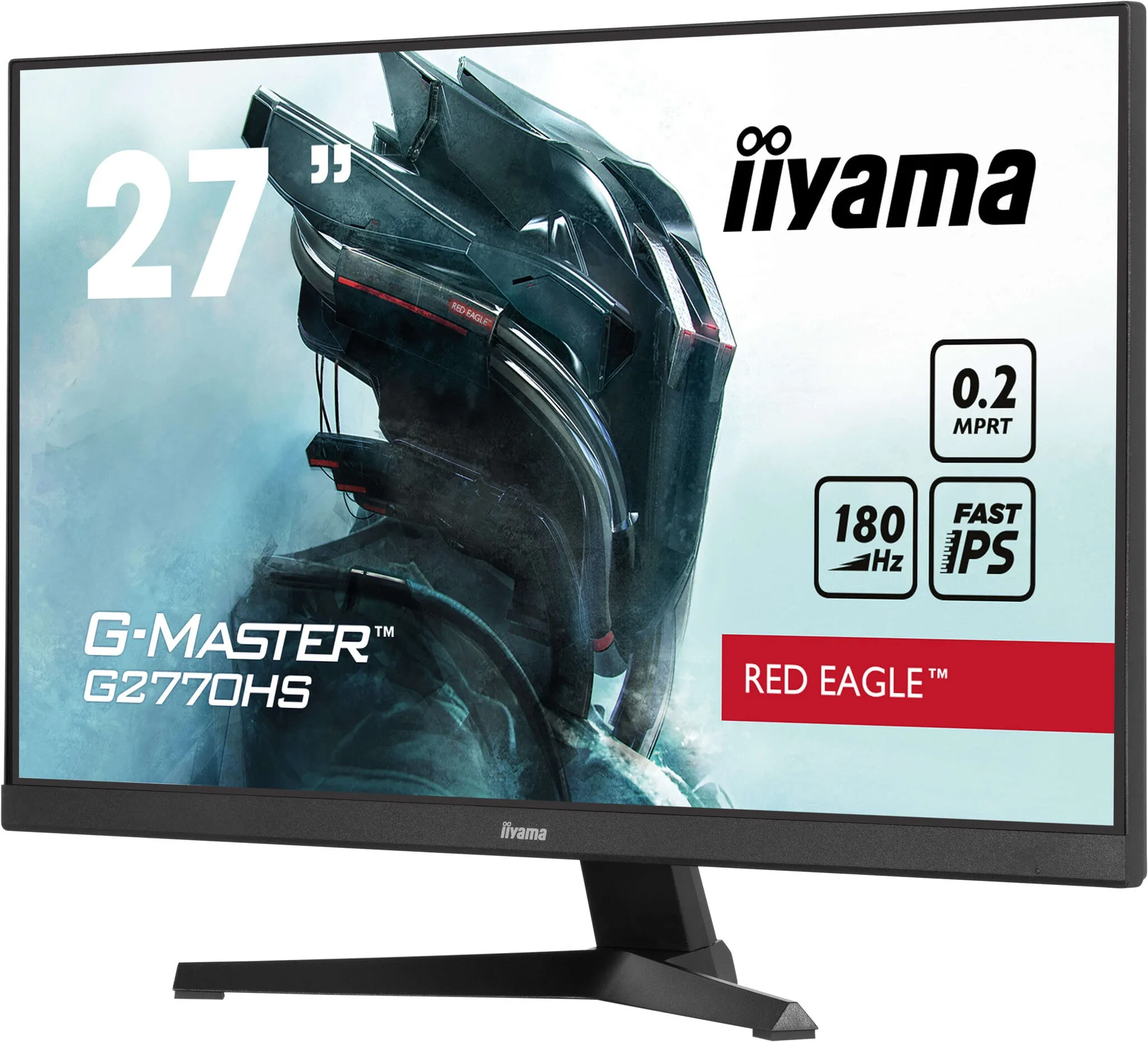 iiyama Red Eagle G-MASTER G2770HS-B1 27" Full HD Gaming Monitor - 180Hz, 0.2ms, Fast IPS, Adaptive Sync, Speakers, Black