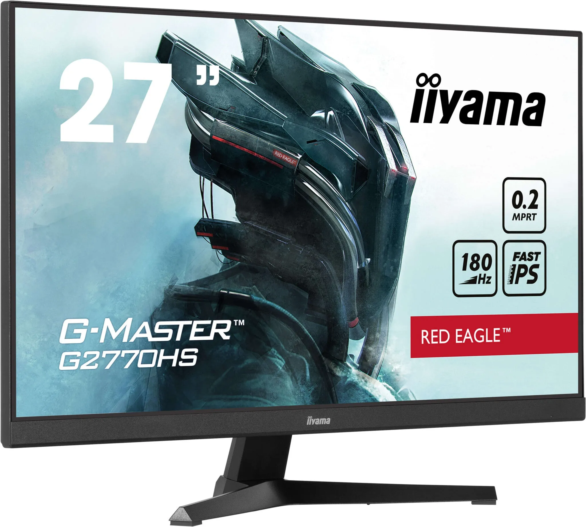 iiyama Red Eagle G-MASTER G2770HS-B1 27" Full HD Gaming Monitor - 180Hz, 0.2ms, Fast IPS, Adaptive Sync, Speakers, Black
