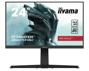 iiyama Red Eagle G-MASTER GB2470HSU-B1 23.8" Full HD Gaming Monitor - 165Hz, 0.8ms, IPS, AMD FreeSync Premium, Height Adjustable, Speakers, Black