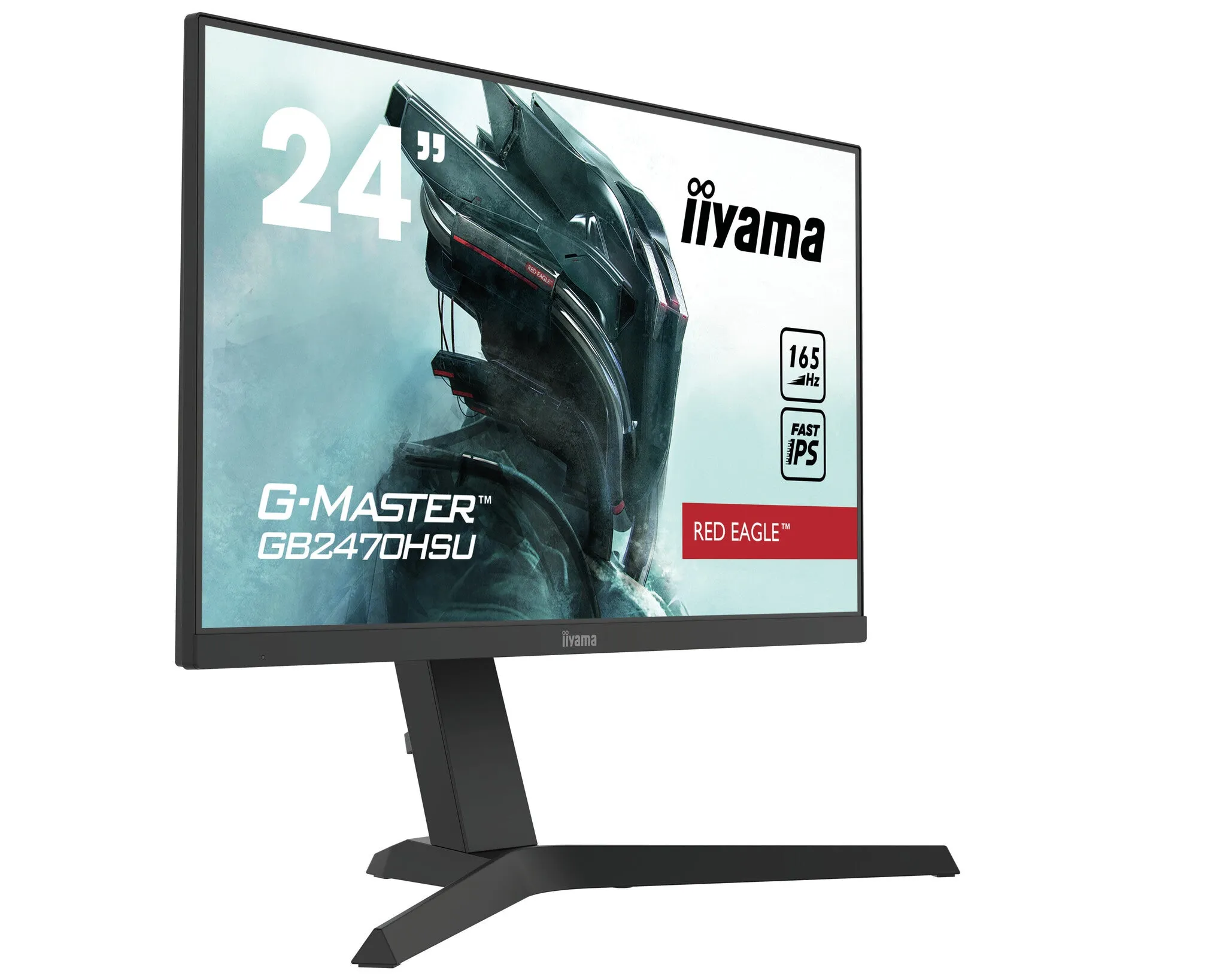 iiyama Red Eagle G-MASTER GB2470HSU-B1 23.8" Full HD Gaming Monitor - 165Hz, 0.8ms, IPS, AMD FreeSync Premium, Height Adjustable, Speakers, Black