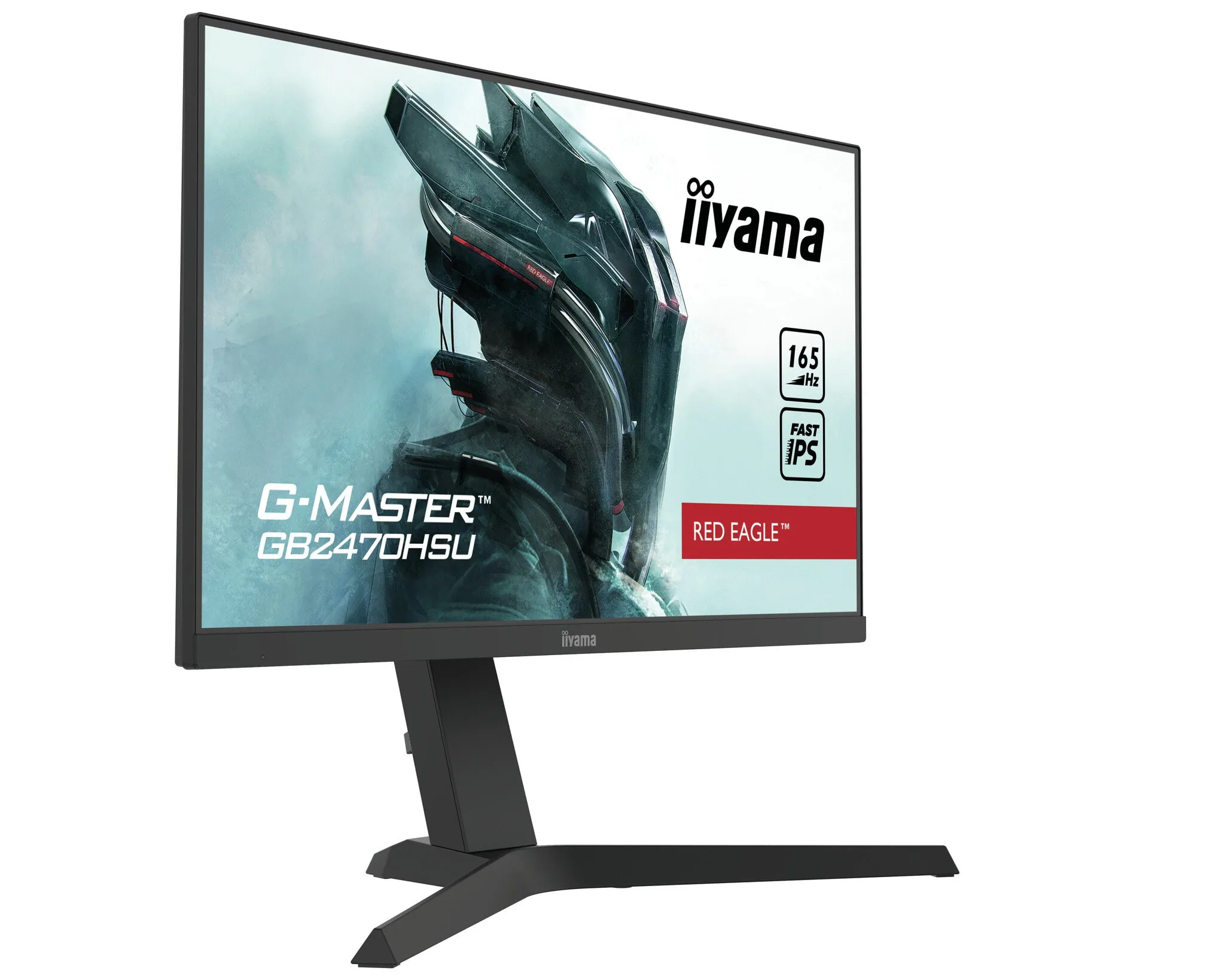 iiyama Red Eagle G-MASTER GB2470HSU-B1 23.8" Full HD Gaming Monitor - 165Hz, 0.8ms, IPS, AMD FreeSync Premium, Height Adjustable, Speakers, Black