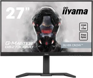 iiyama Silver Crow G-MASTER GB2730QSU-B5 27" Wide Quad HD Gaming Monitor - 75Hz, 1ms, TN, AMD FreeSync, Height Adjustable, Speakers, Black