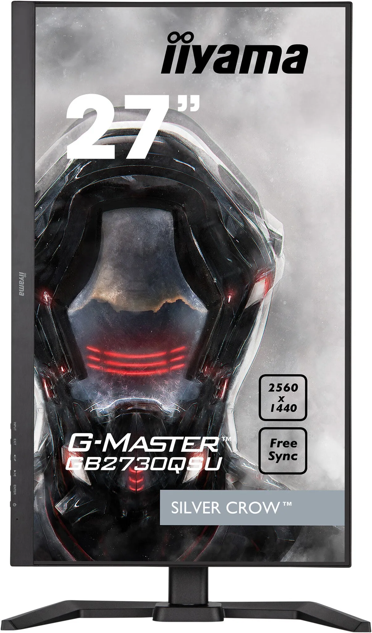 iiyama Silver Crow G-MASTER GB2730QSU-B5 27" Wide Quad HD Gaming Monitor - 75Hz, 1ms, TN, AMD FreeSync, Height Adjustable, Speakers, Black