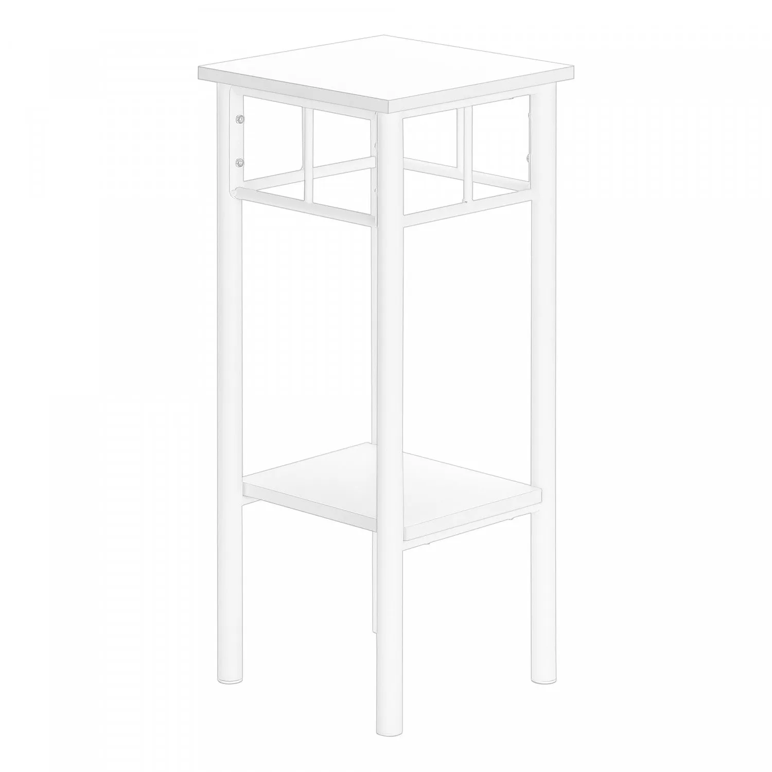 Ilka Side Table - White