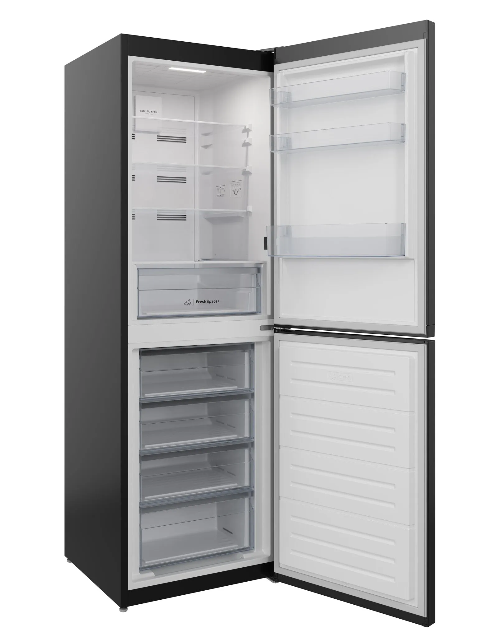 Indesit IBTNF 60182 B UK Freestanding 322L Fridge Freezer - Black, E Rated