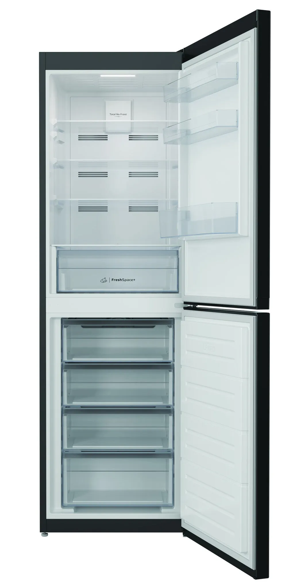 Indesit IBTNF 60182 B UK Freestanding 322L Fridge Freezer - Black, E Rated