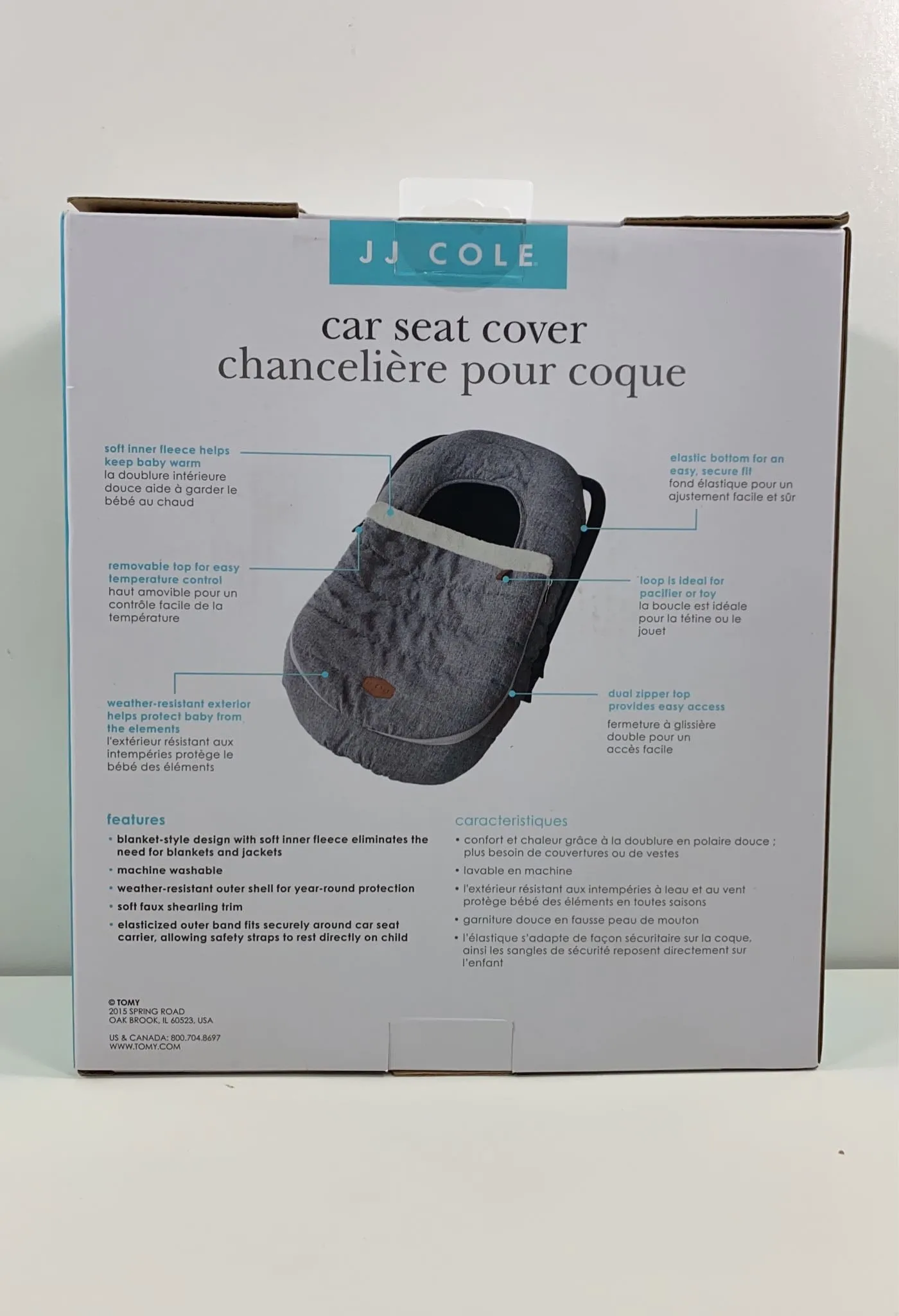 JJ Cole Car Seat Cover, Buffalo Check