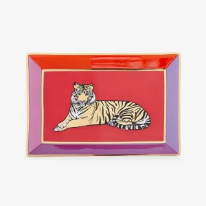 Jonathan Adler | Safari Rectangle Tray - Purple, Red, Gold