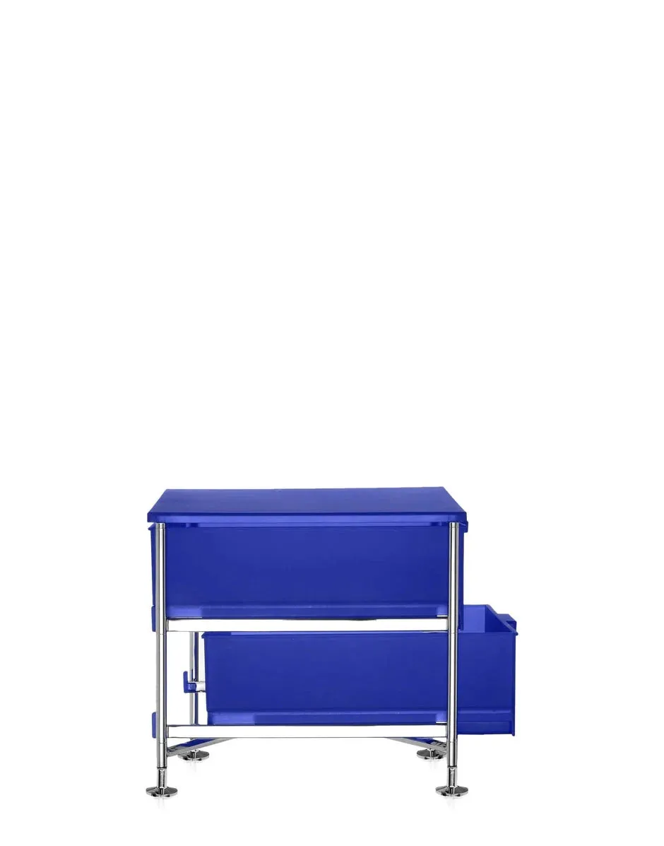 Kartell Mobil 2 Drawer With Feet, Cobalt Blue