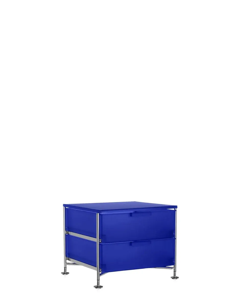 Kartell Mobil 2 Drawer With Feet, Cobalt Blue