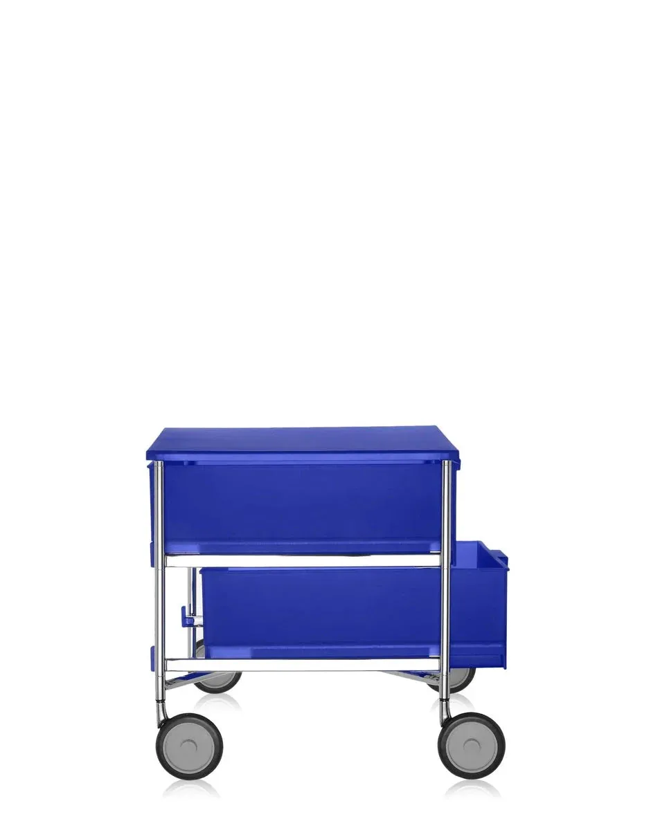 Kartell Mobil 2 Drawer With Wheels, Cobalt Blue