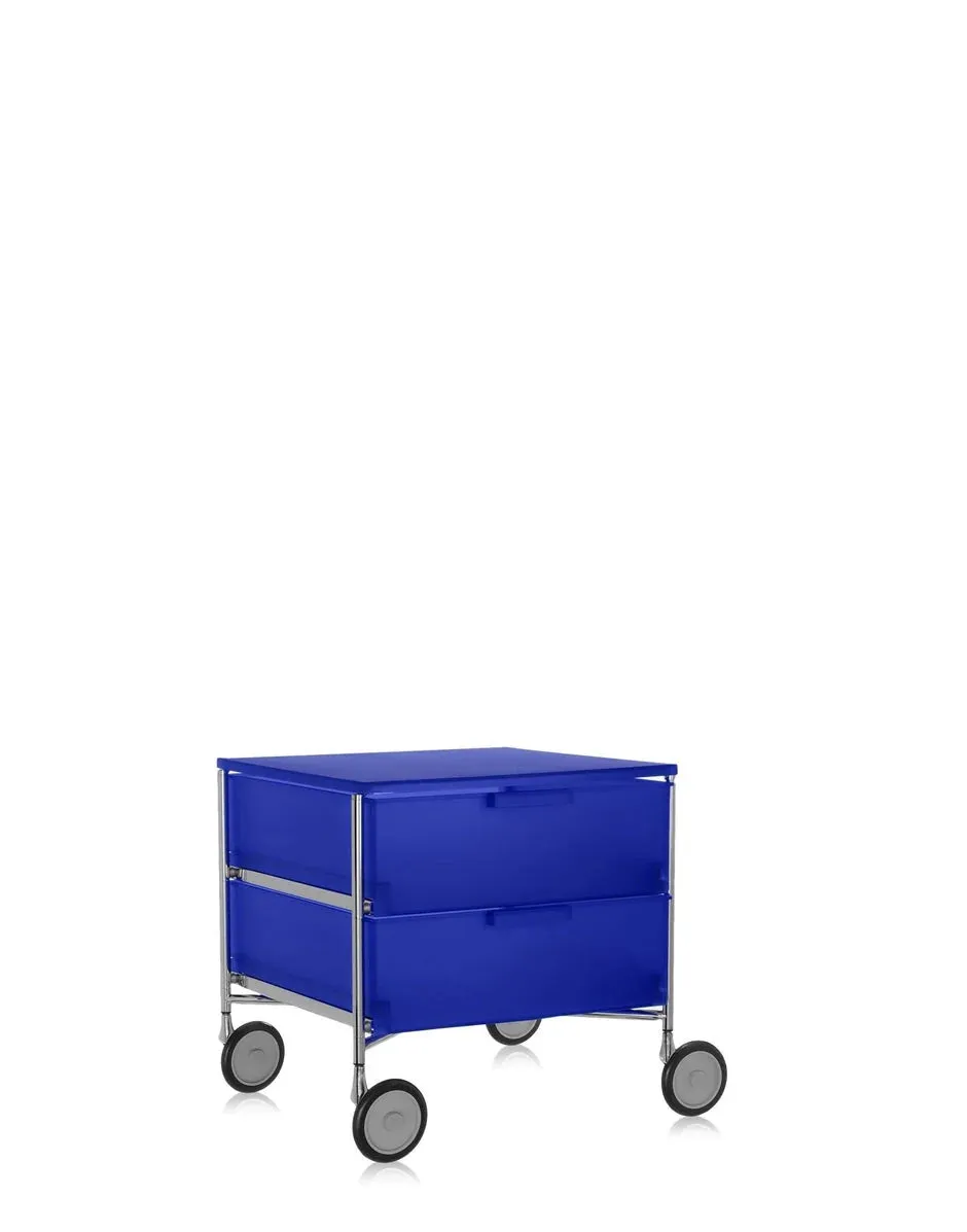 Kartell Mobil 2 Drawer With Wheels, Cobalt Blue