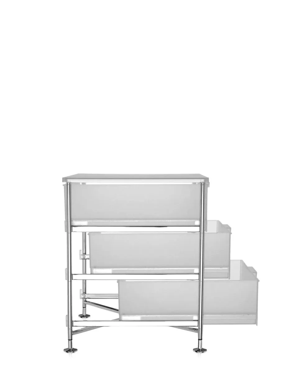 Kartell Mobil 3 Drawer With Feet, Ice