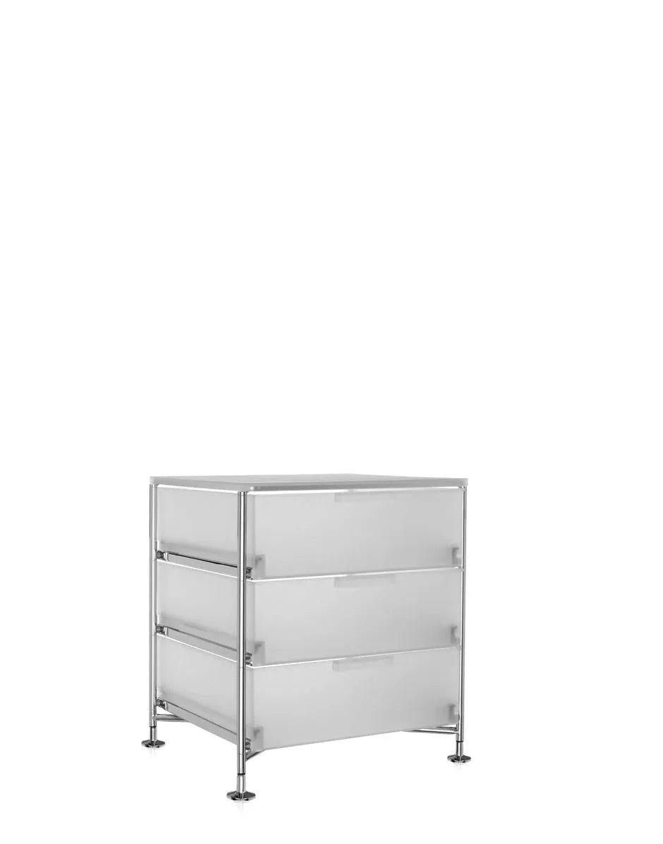 Kartell Mobil 3 Drawer With Feet, Ice