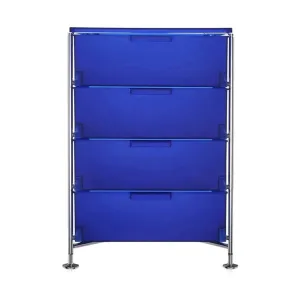 Kartell Mobil 4 Drawer With Feet, Cobalt Blue