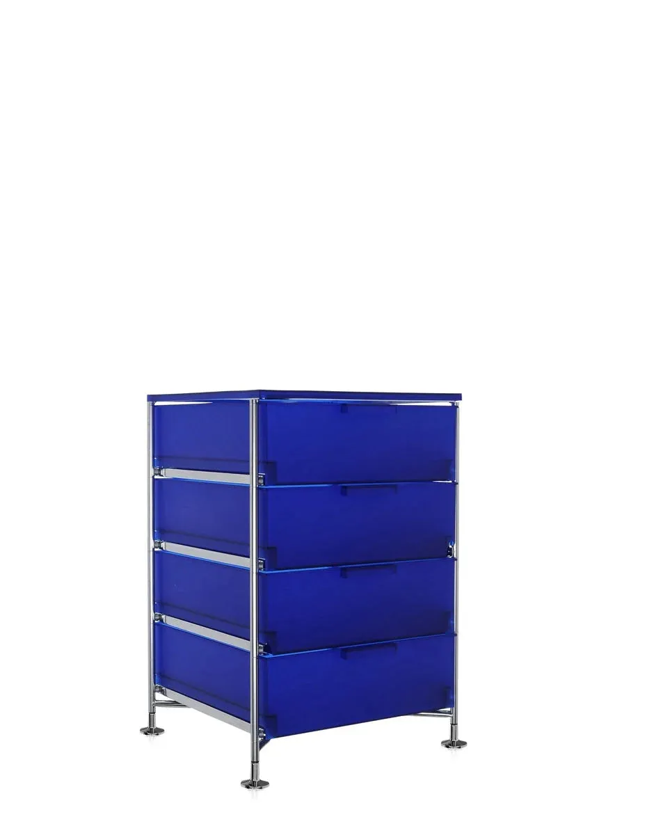 Kartell Mobil 4 Drawer With Feet, Cobalt Blue
