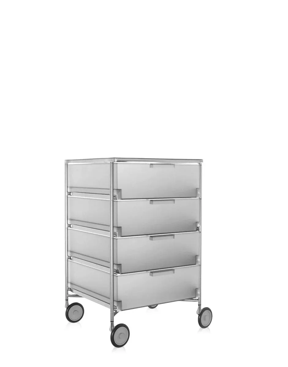 Kartell Mobil 4 Drawer With Wheels, Ice