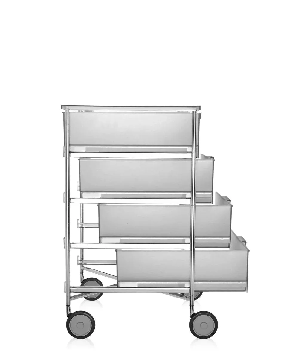 Kartell Mobil 4 Drawer With Wheels, Ice