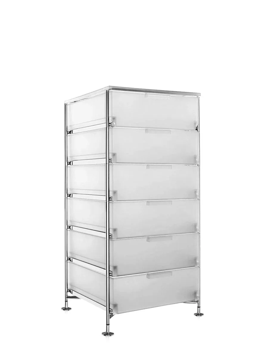 Kartell Mobil 6 Drawer With Feet, Ice