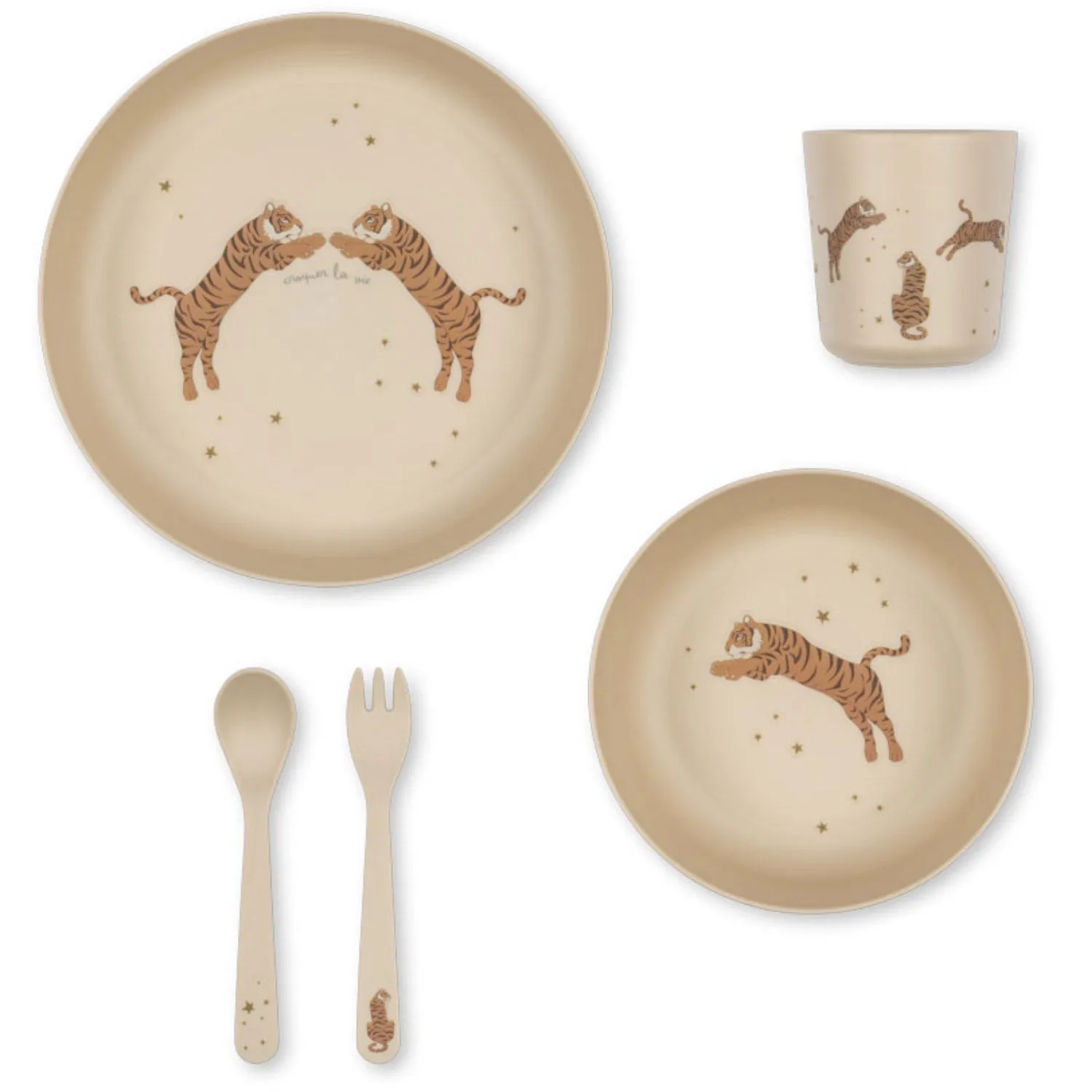 Konges Sløjd Tiger Pla Dinner Set