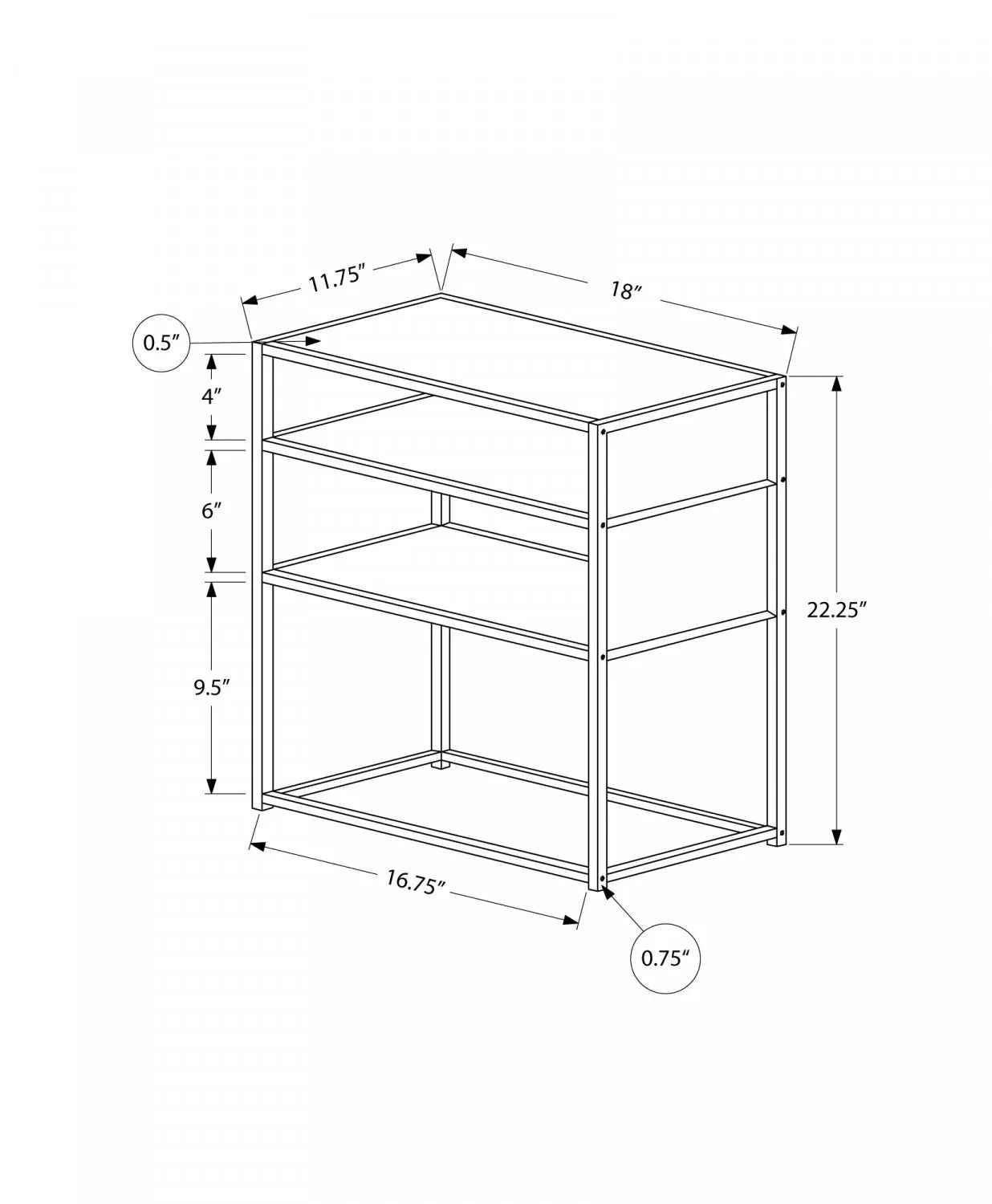 Lark Side Table - Taupe