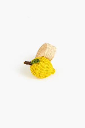Lemon Napkin Ring Set of 4