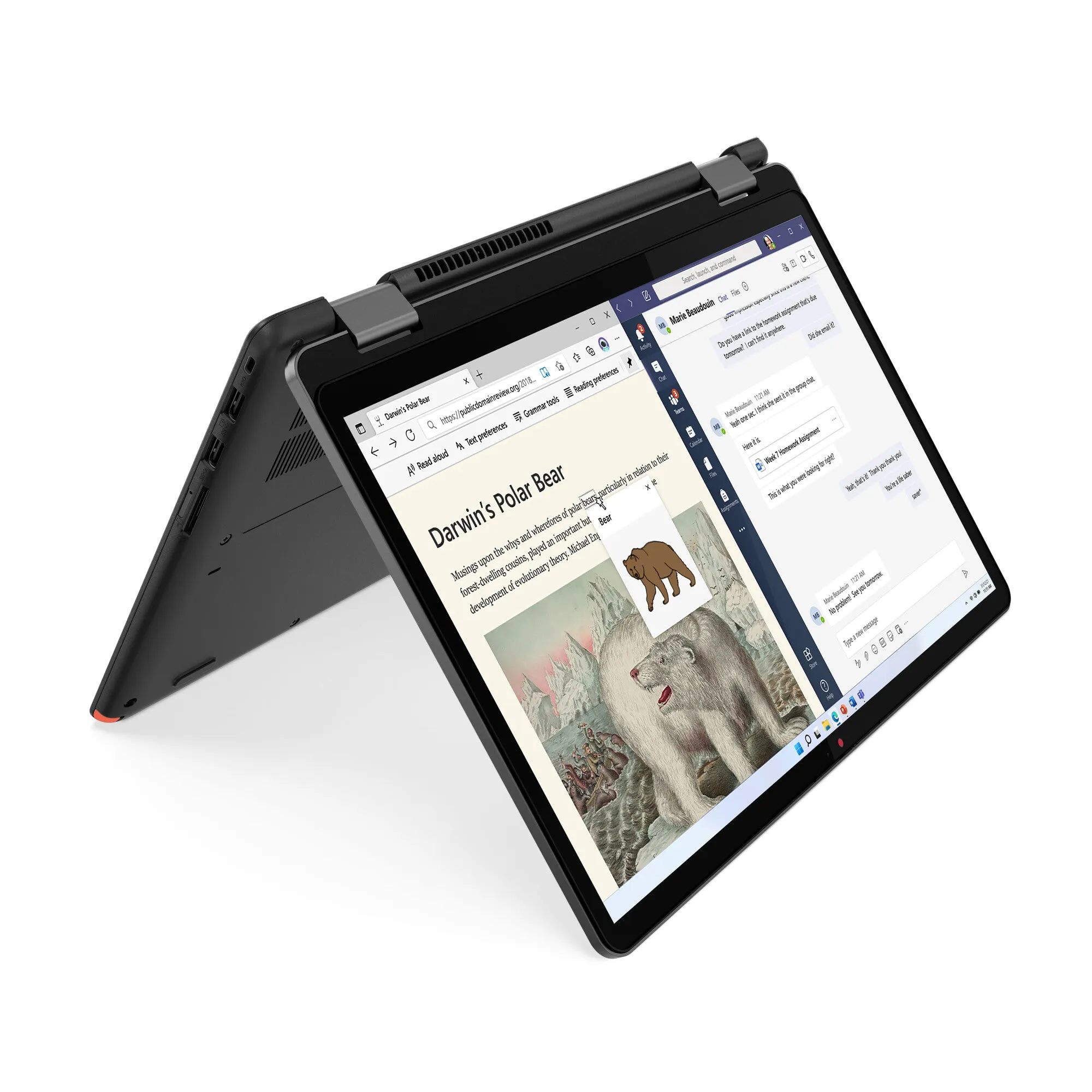 Lenovo 13w Yoga G2 13.3" 2-in-1 Laptop - AMD Ryzen 5 5625U, 8GB RAM, 256GB SSD, Touchscreen, Windows 11 Pro, Black