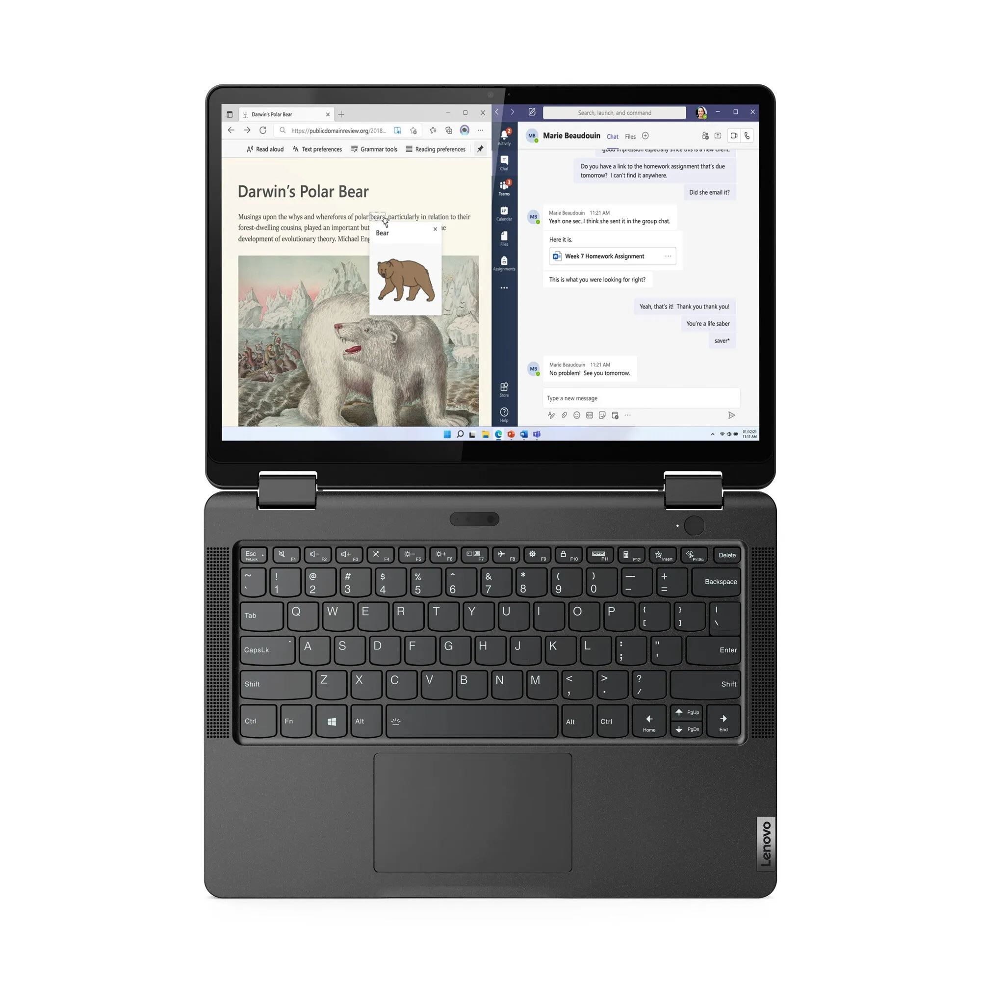 Lenovo 13w Yoga G2 13.3" 2-in-1 Laptop - AMD Ryzen 5 5625U, 8GB RAM, 256GB SSD, Touchscreen, Windows 11 Pro, Black